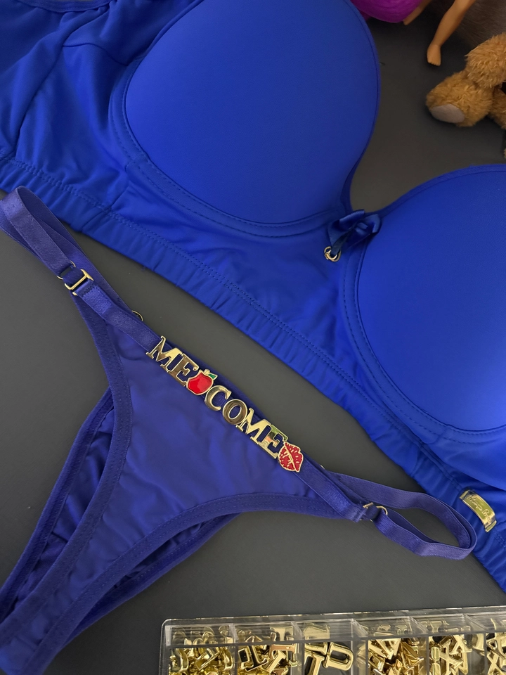 Conjunto Plus Size 50 Personalizado Azul - 1