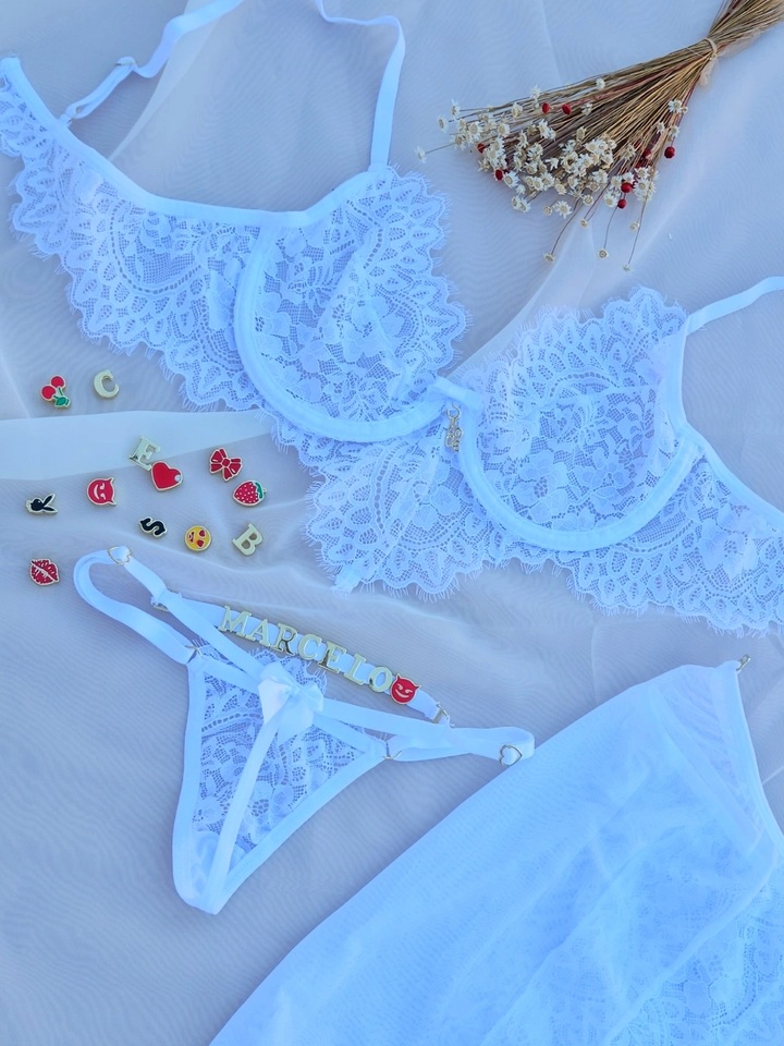 Conjunto camisola - 2 em 1 personalizado BRANCO - 5