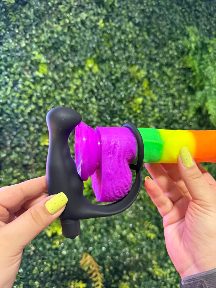 Vibrador de Próstata com vibrador e Anel Peniano  - 1