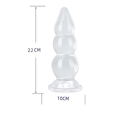 Plug Anal em Silicone - Escalonado - 22,0X10,0 cm  - 4