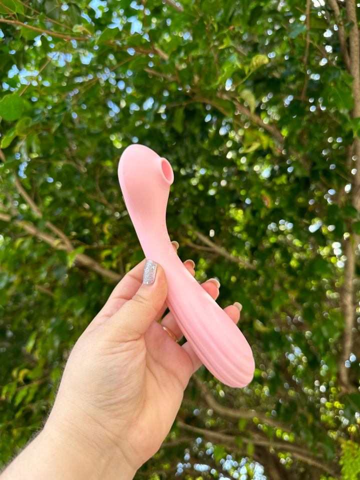 Vibrador Duplo Sucção e vibra - 1