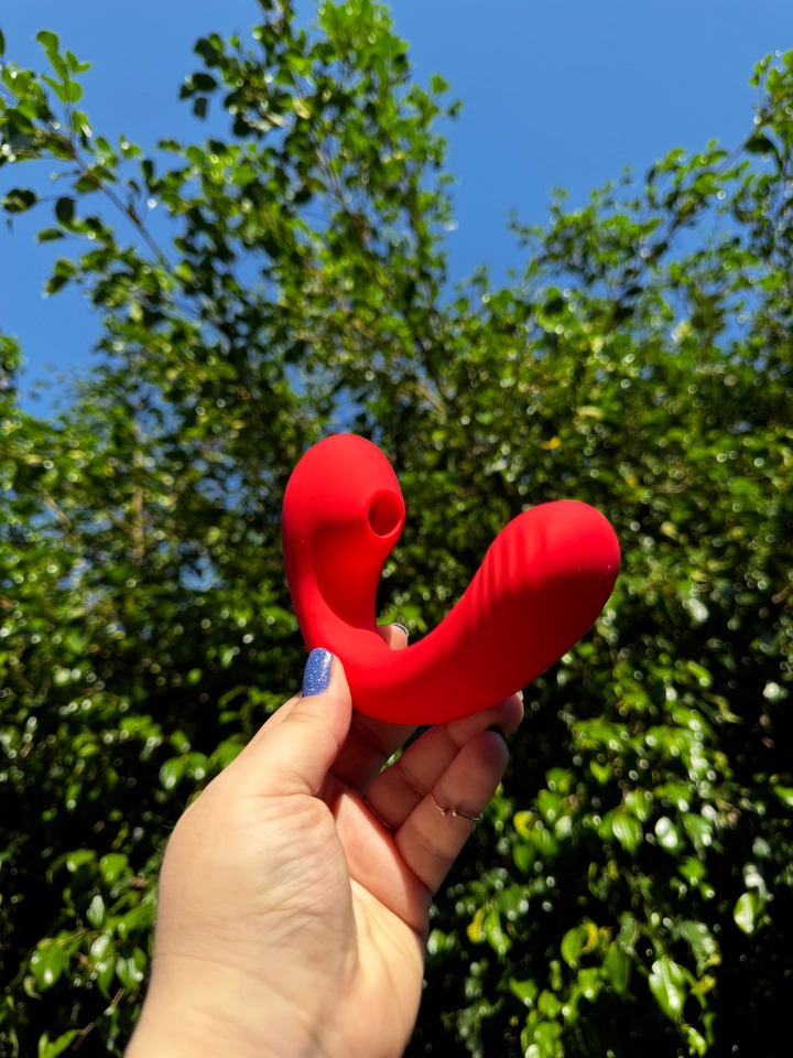 Vibrador Casal com sugador  - 5