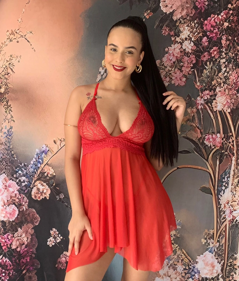 Camisola com calcinha Vermelha - 2