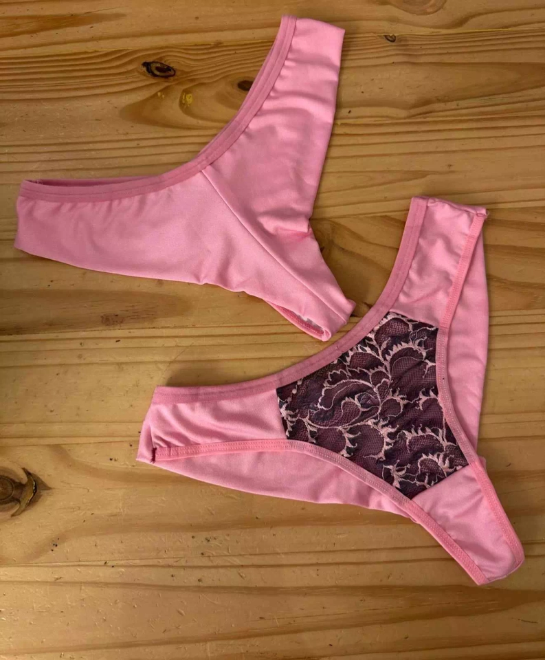 Calcinha Lívia Rosa Claro FIO DUPLO - 1