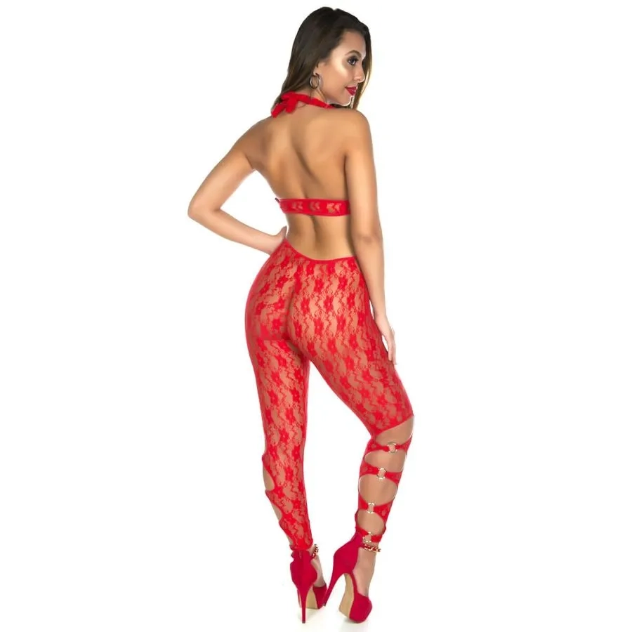 MACACÃO RENDA VERMELHO - 2