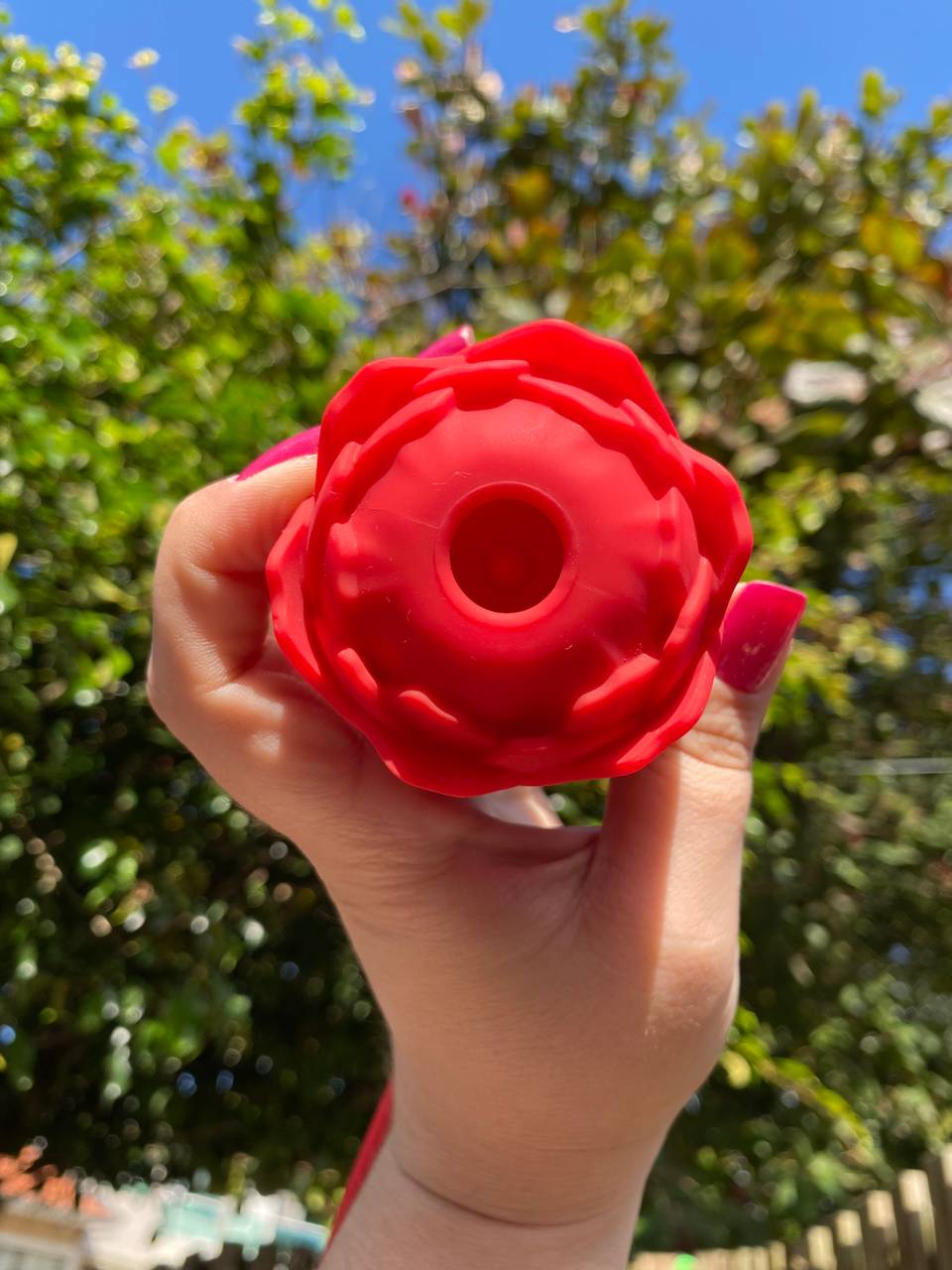 Vibrador Rosa 2 em 1  - 2