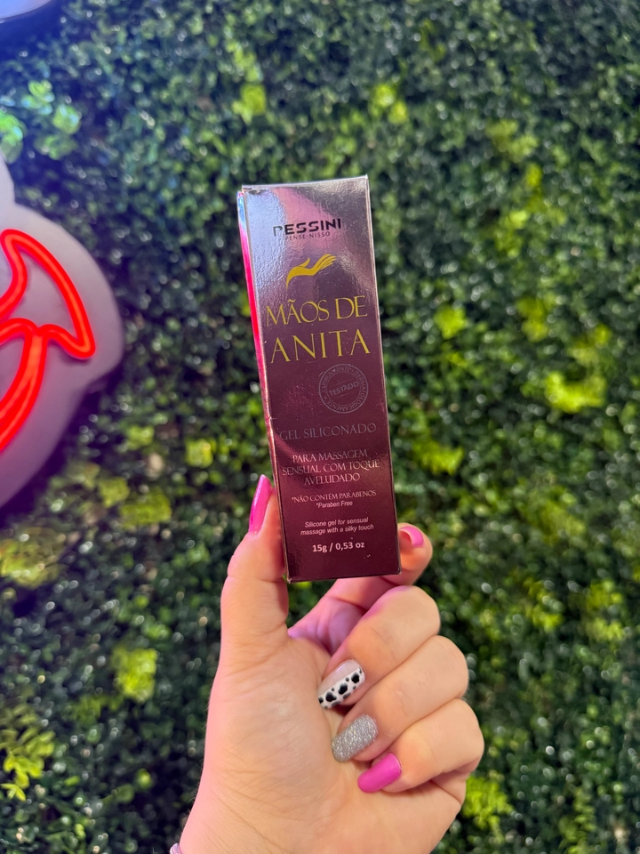 GEL SILICONADO PARA MASSAGEM SENSUAL COM TOQUE AVELUDADO MÃOS DE ANITA