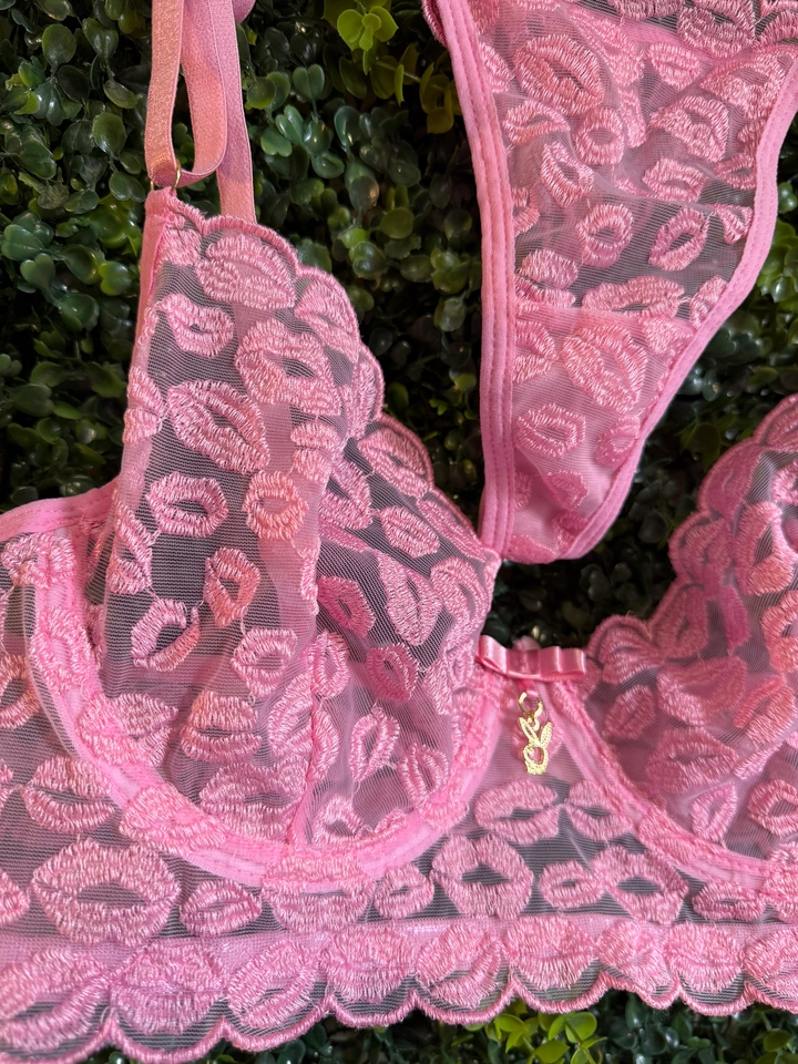 Conjunto Beijo Rosa Claro personalizado - 5