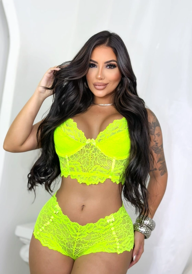 Conjunto Lara Verde Neon - 1