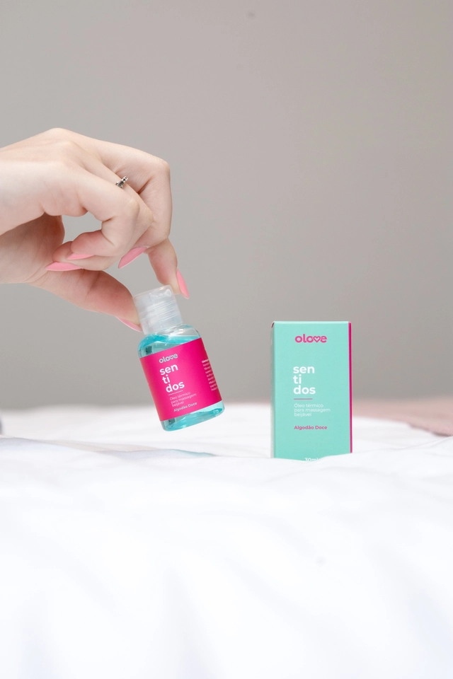 Óleo Beijável OLove Sentidos Algodão Doce Hot - 30 ml - imagem 1