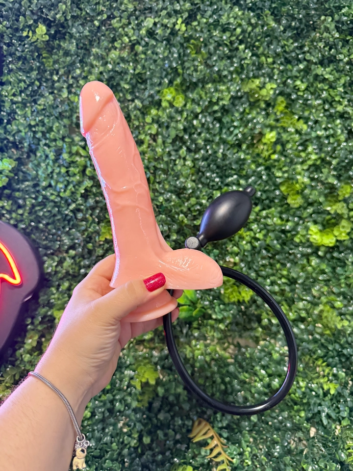 PÊNIS INFLÁVEL SEM VIBRADOR 18,5CM - 2