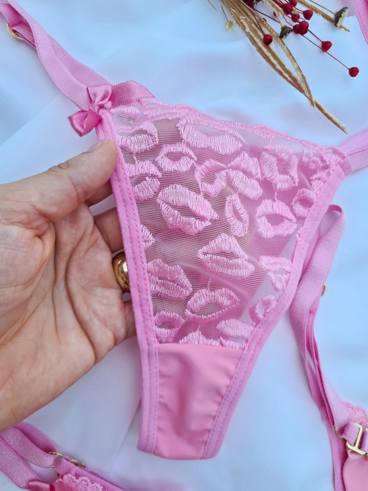 Calcinha Personalizada BOCA ROSA FIO DUPLO - 1