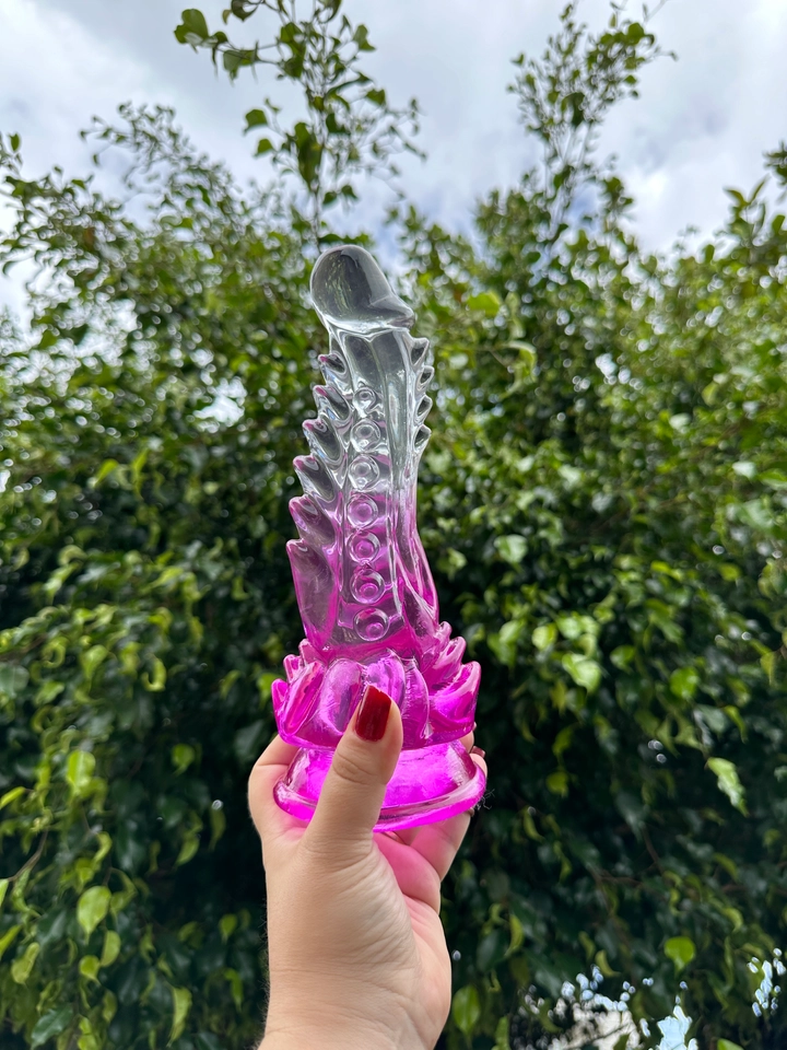 Protese Transparente Com Rosa Godzilla - 2