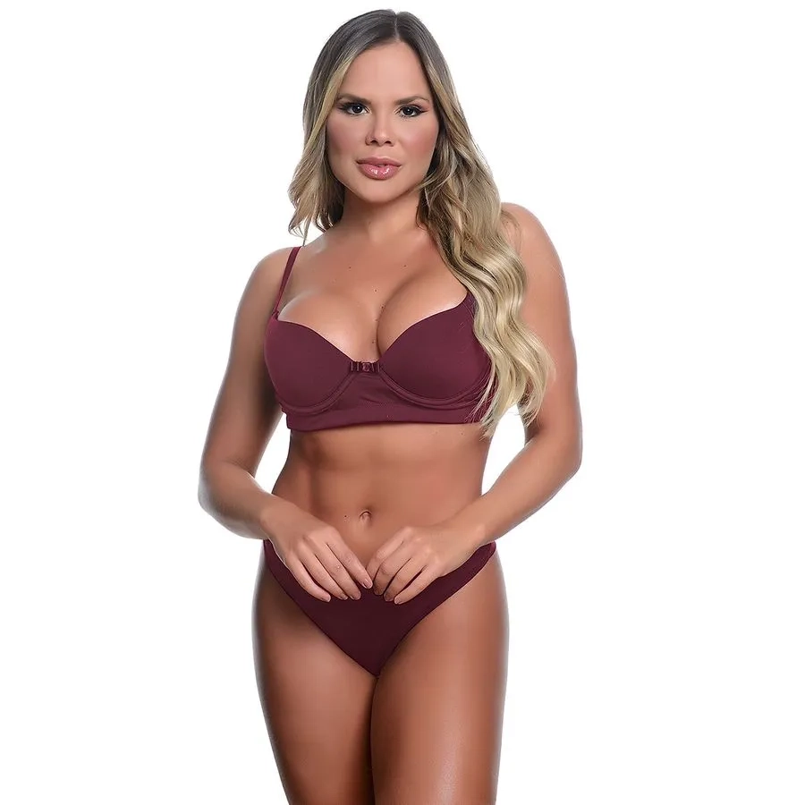 Conjunto Modelo Fio Duplo MARSALA - 2