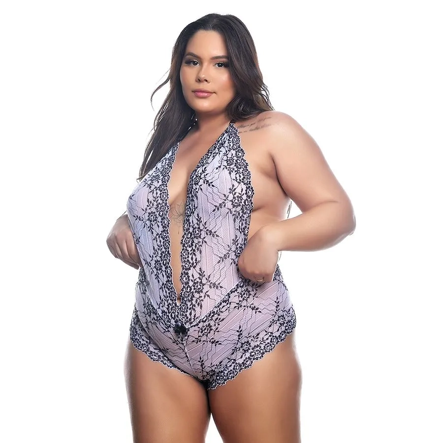 Body Plus Branco com Preto