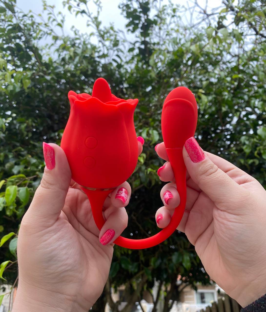 Vibrador Rosa língua  - 3