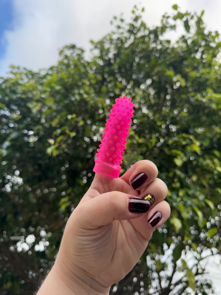 CAPA PARA DEDO COM PONTAS MASSAGEADORAS - 2