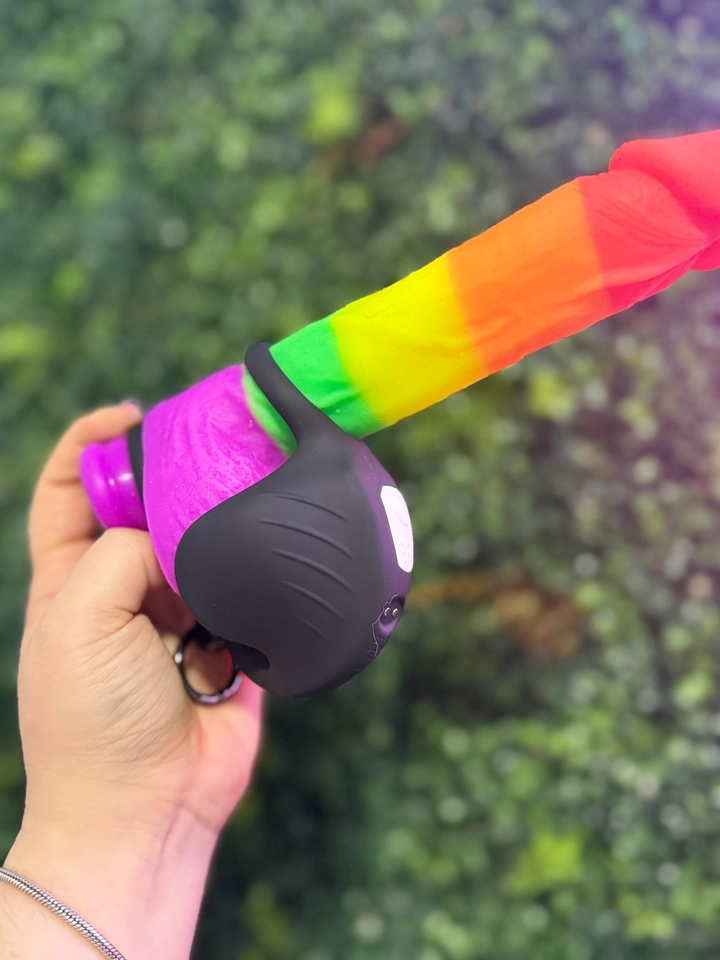 Anel Peniano Vibrador de Testículos Ajustável Silicone Super Macio  - 6