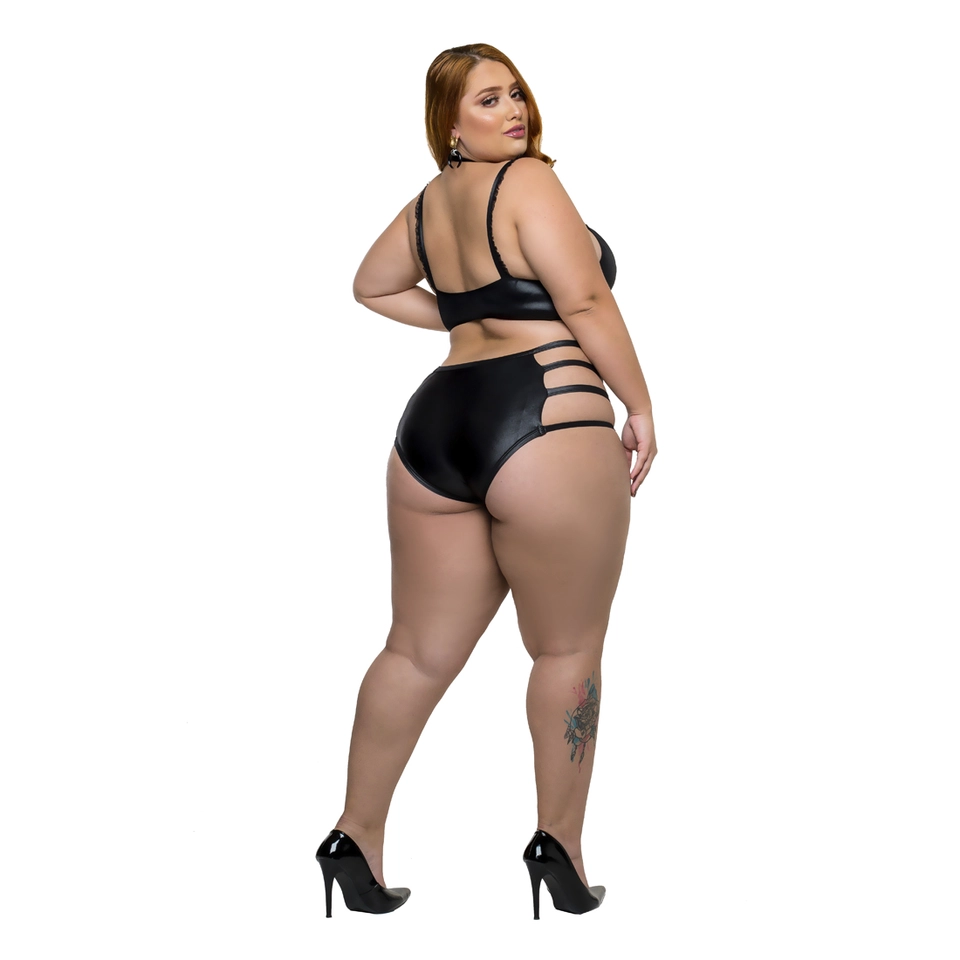 CONJUNTO HOT PLUS SIZE PRETO - 2