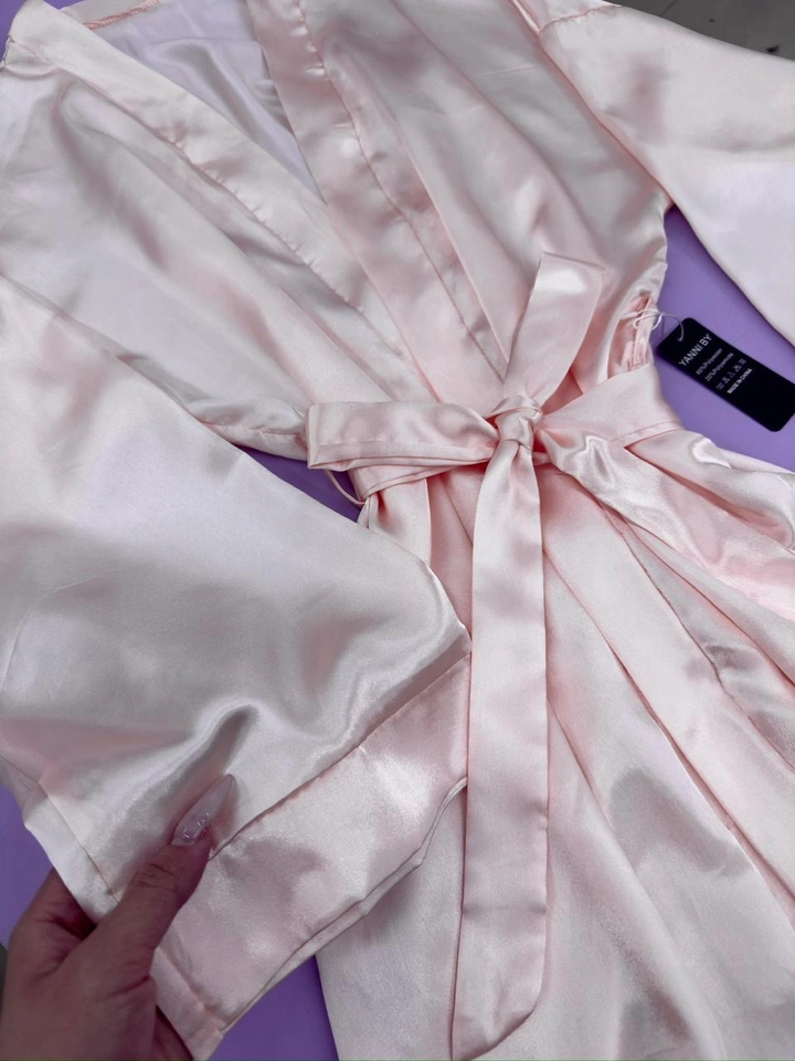 Robe Cetim Rosa - 2