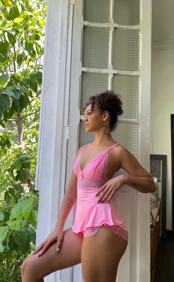 Baby Doll com calcinha Lua Rosa - 1