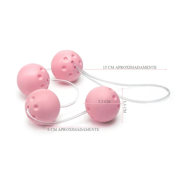 Conjunto Ben-Wa Feminist com 04 Bolas - Rosa Bebê - imagem 2