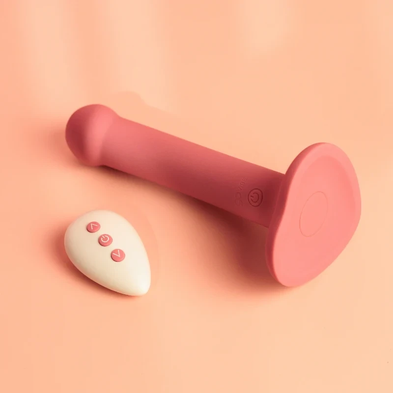 Dildo com Ventosa e Vibrador Recarregável Go Vibe Nina - 7