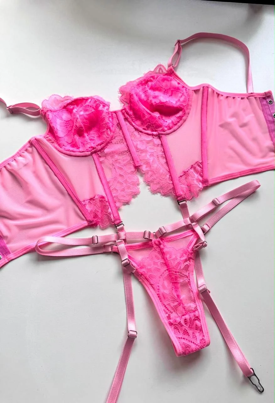 Corselet Luxo ROSA PERSONALIZADO - 2