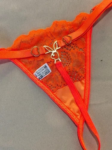 Calcinha Coelho Laranja Neon - 1