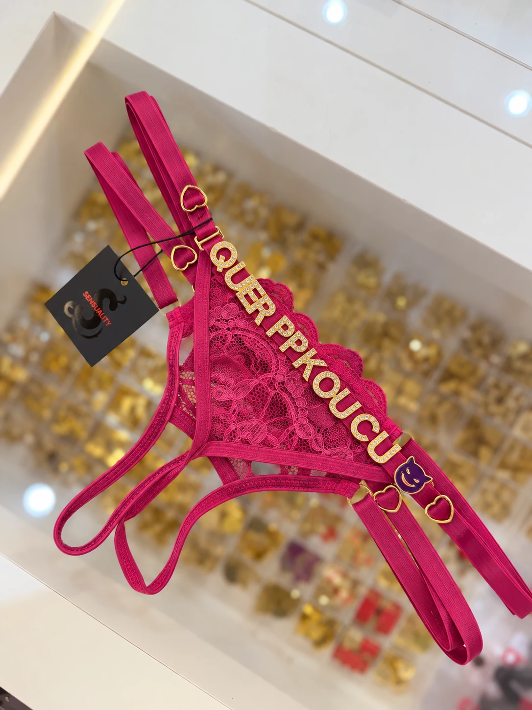 Calcinha Secretária Personalizada Fúcsia apressadinha - 1