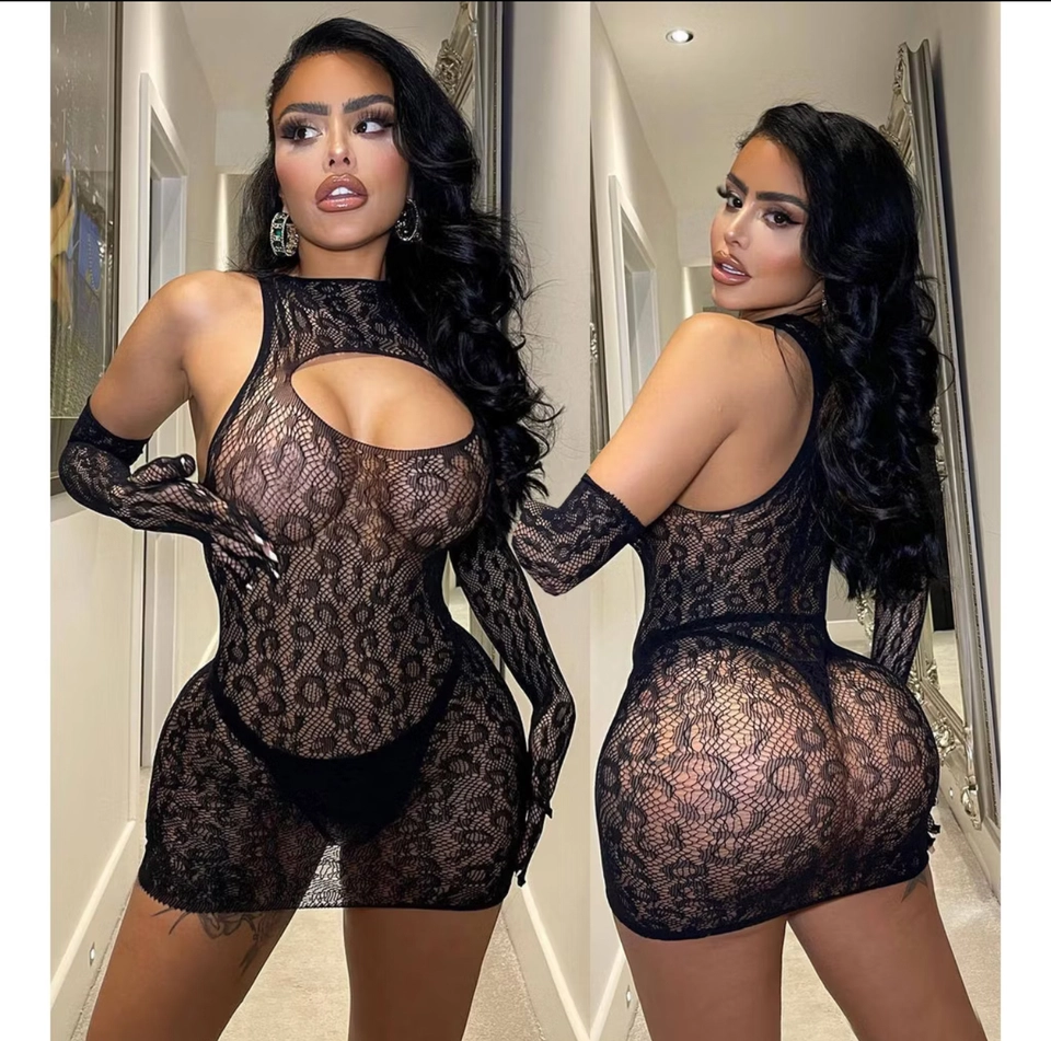 Vestido Onça com Luva - 5