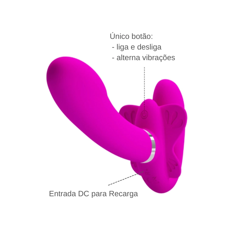 Vibrador Strapon Valerie 3 motores - imagem 5