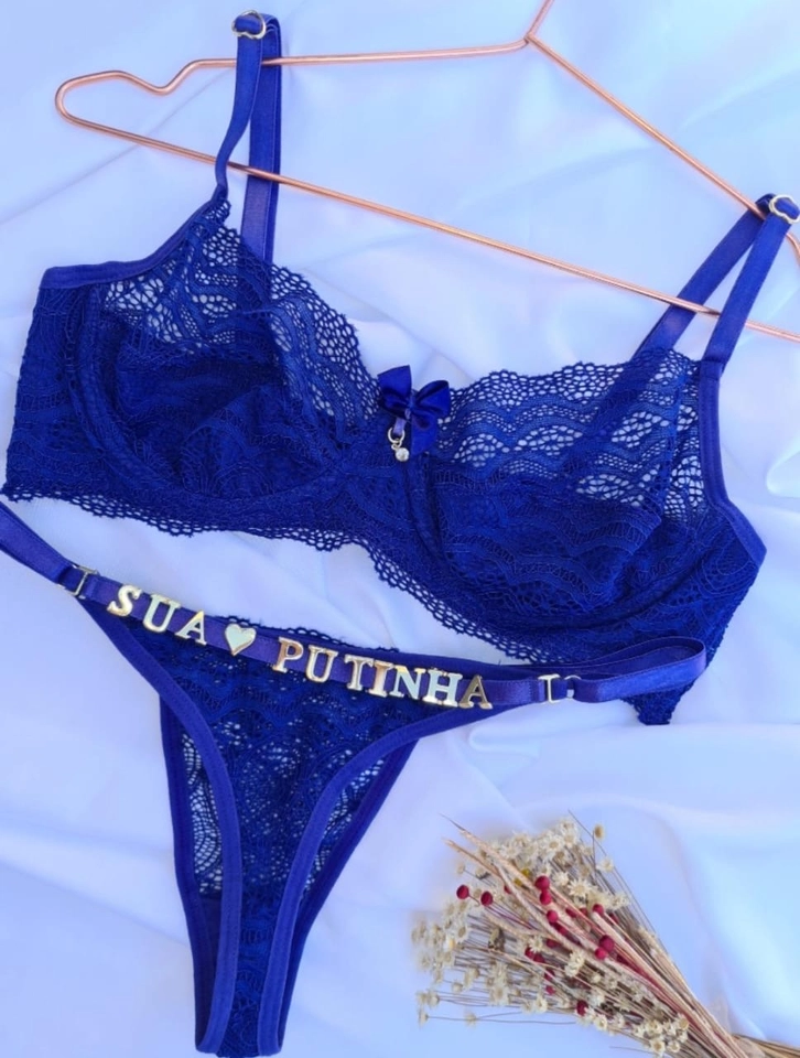 Conjunto Azul bic personalizado  - 1