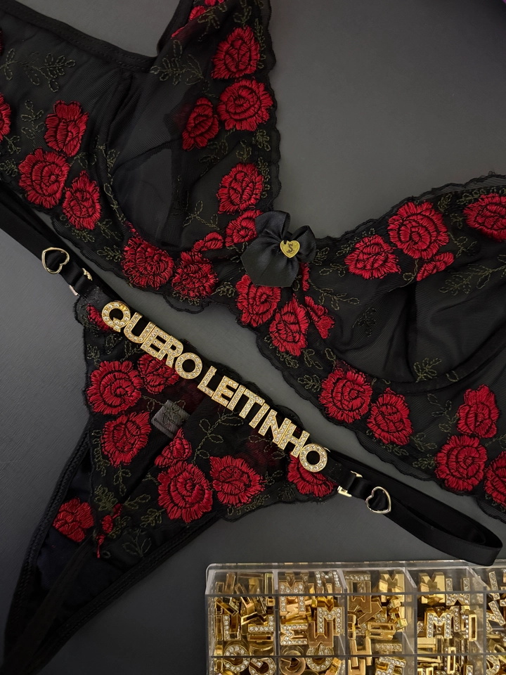 Conjunto Rosa 🌹 Tule Personalizada - 2