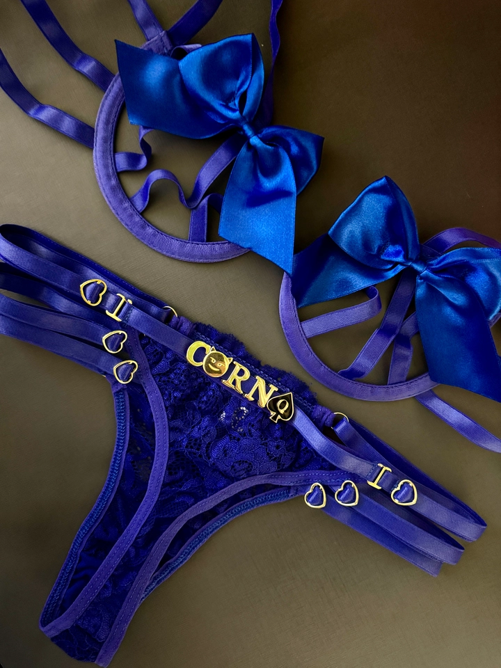 Conjunto Personalizado Laço Azul - 3
