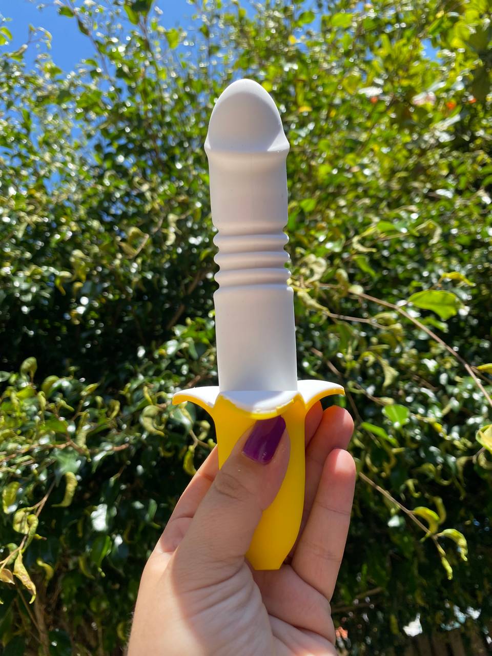 Vibrador vai e vem Banana - 2