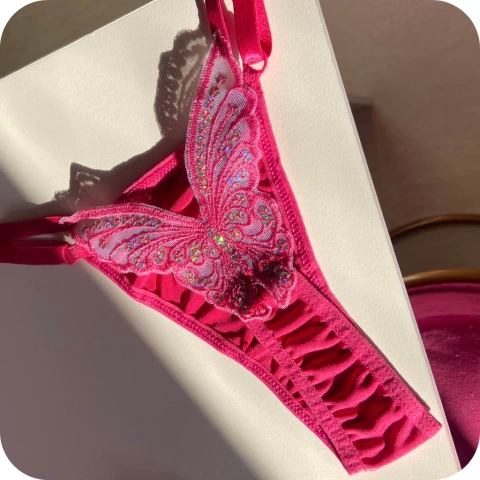 CALCINHA Sexy Borboleta Rosa - 1
