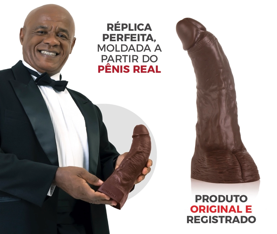 KID BENGALA - RÉPLICA PERFEITA MOLDADA A PARTIR DO PENIS REAL - 26CM - 2
