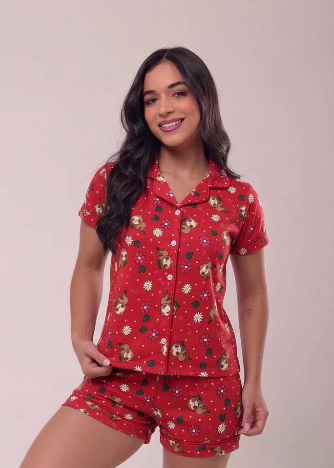 Pijama americano estampado - 5