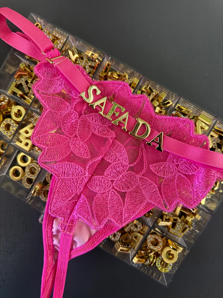 Calcinha Personalizada Pink Pétala  - 1