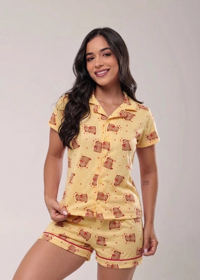 Pijama americano estampado - 2