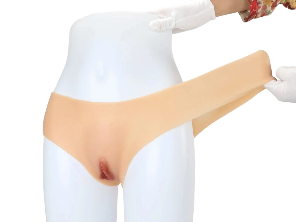 Calcinha Silicone Vagina Vulva Transsexual Travesti Realista Fake Vagina - imagem 4