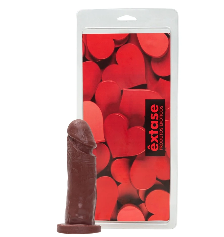  Prótese Maciça 15 X 4cm MARROM - 1