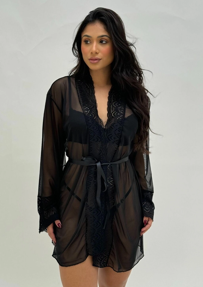 Robe Luxo tule Preto - 2