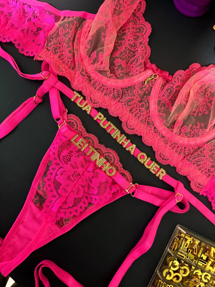 Conjunto Lorena Pink Personalizado - 1