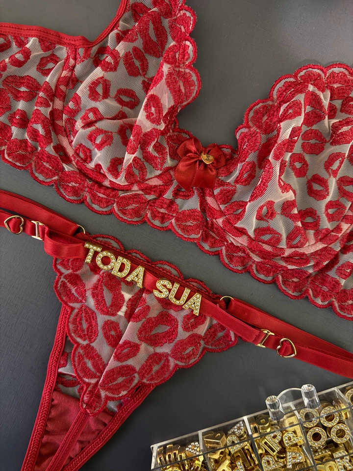 Conjunto Beijo Vermelho - 1