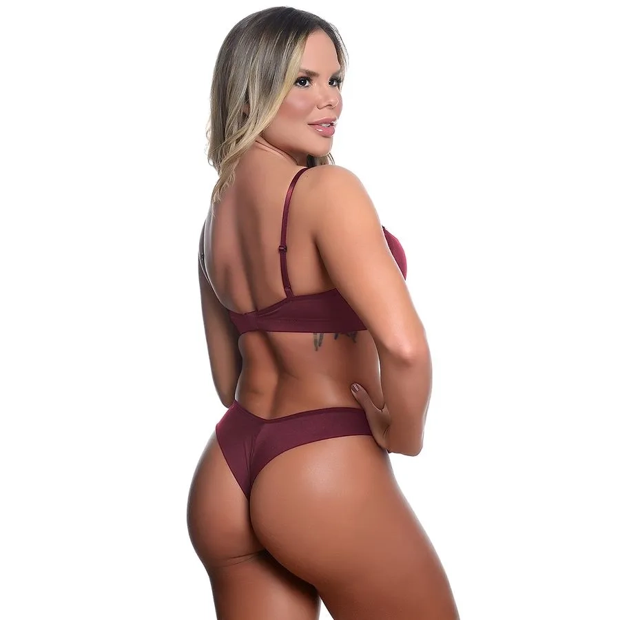 Conjunto Modelo Fio Duplo MARSALA - 1