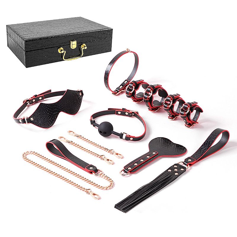 kit Maleta Sado de Luxo 3 com Vermelho - 1