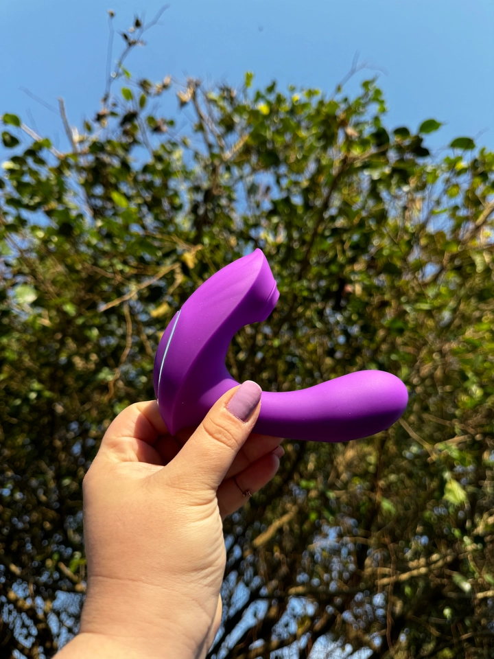 Vibrador Casal Roxo por aplicativo - 4