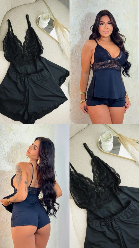 Baby Doll LUNA Preto - 7